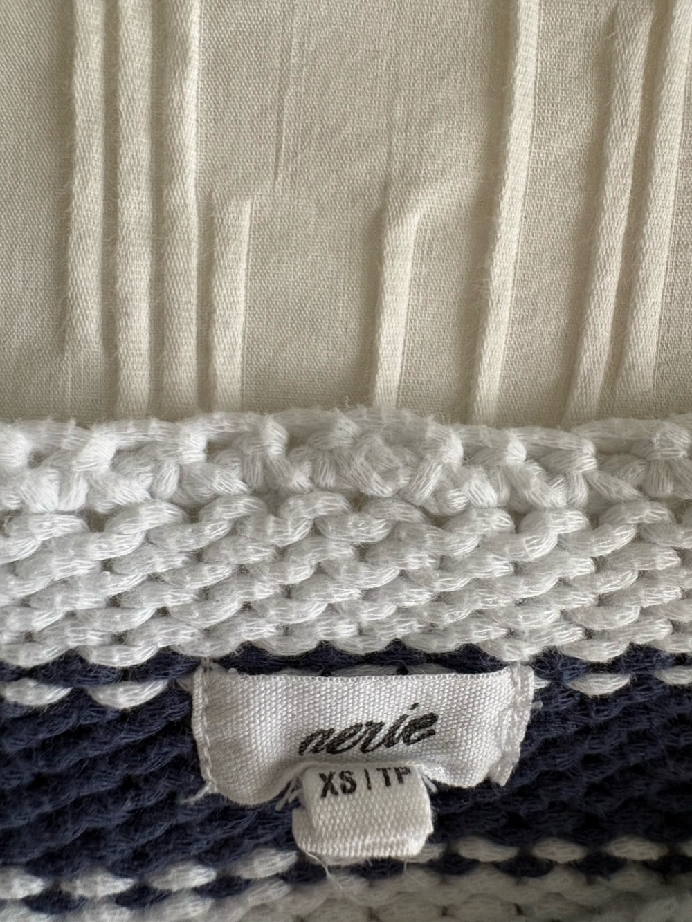 Aerie Blue & White Striped Sweater
